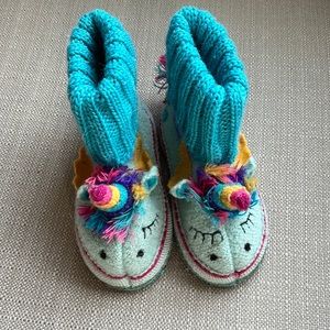Garnet Hill Kids Boiled Wool Slippers size 7T